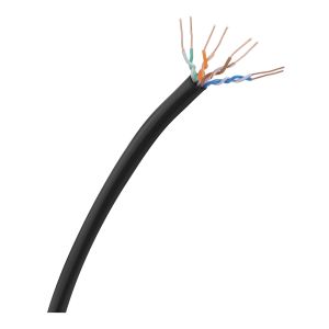 Cable UTP CAT 5e para intemperie, negro