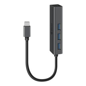 Adaptador USB C a Gigabit Ethernet (RJ45), con HUB USB 3.0