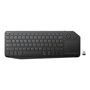 Teclado Bluetooth* / RF con touchpad, multiequipo con batería recargable